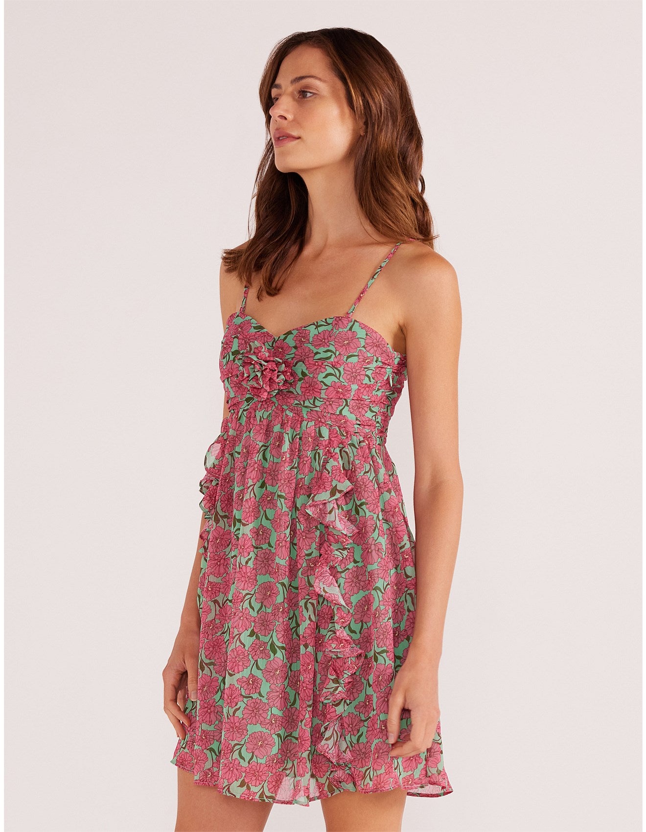 MINKPINK Grace Babydoll Mini Dress