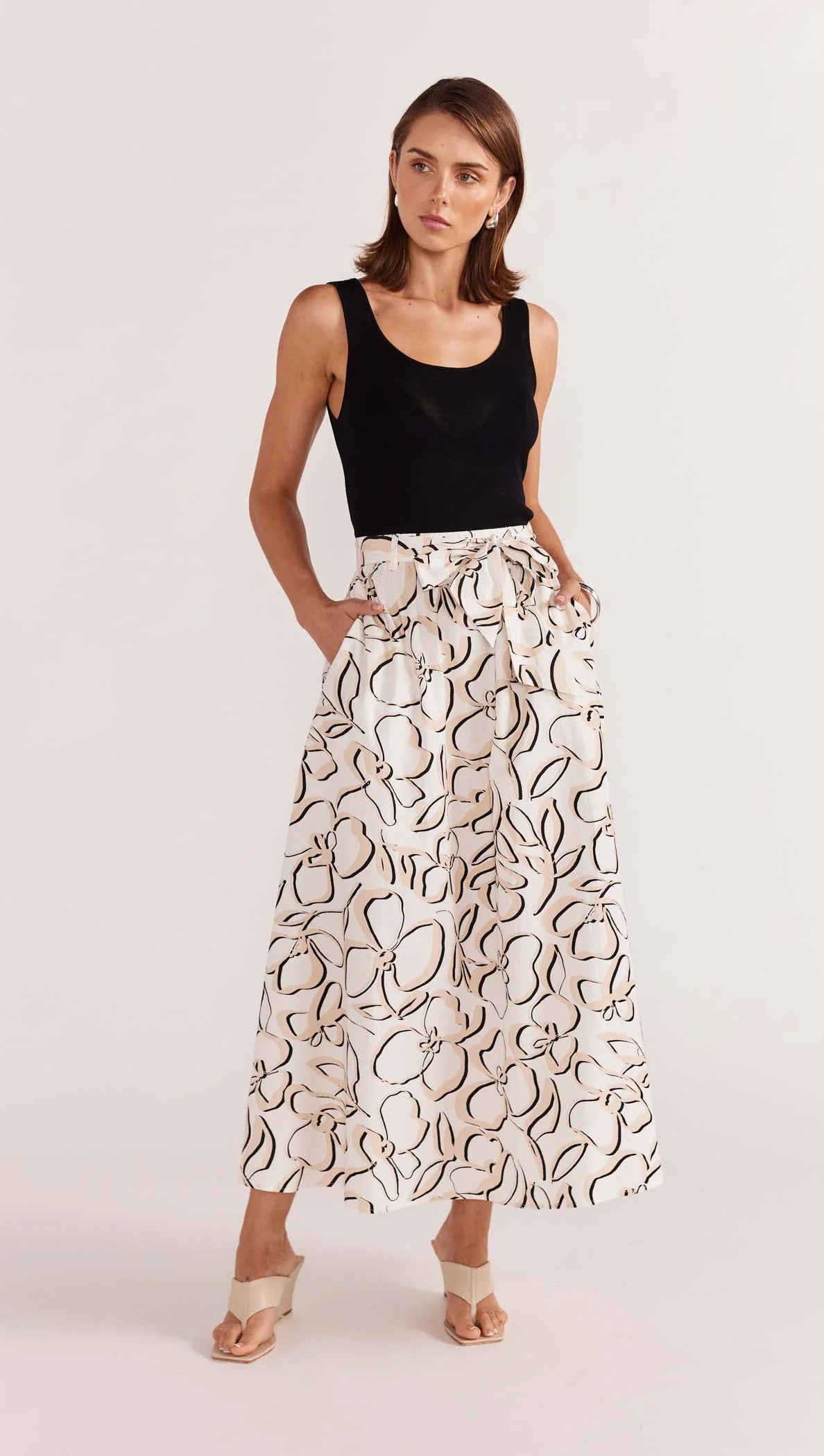 Staple The Label Amina Midi Skirt