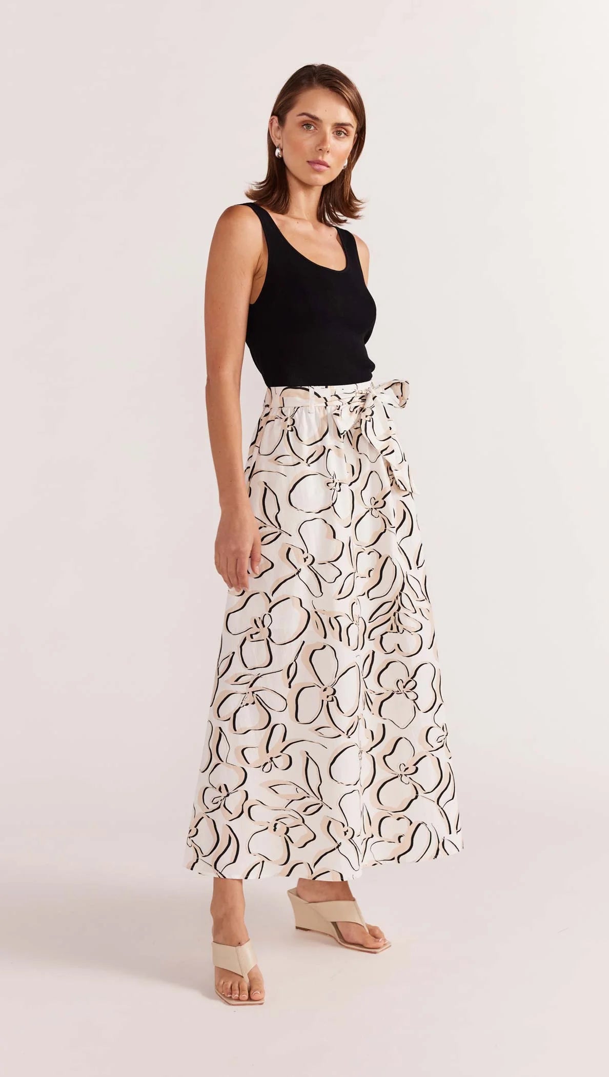 Staple The Label Amina Midi Skirt