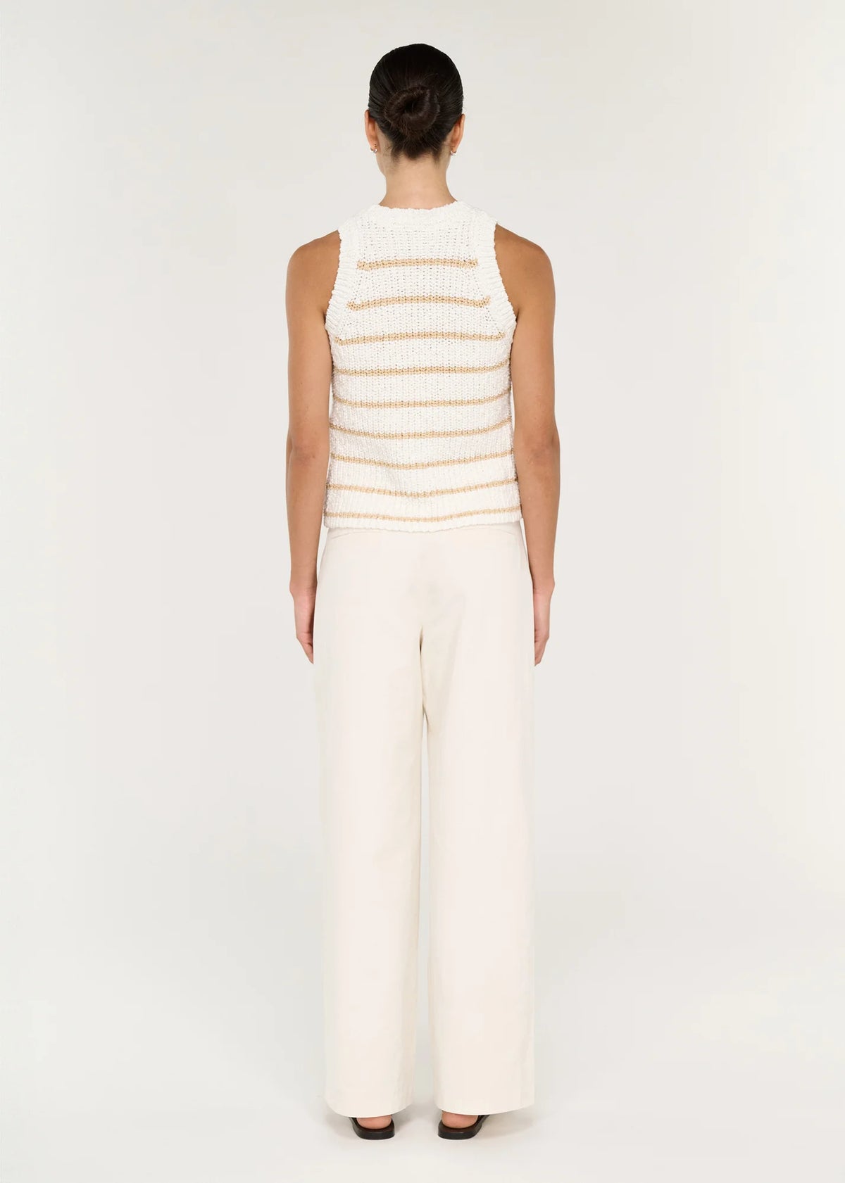 Staple the Label Cove Stripe Knit Tank in White