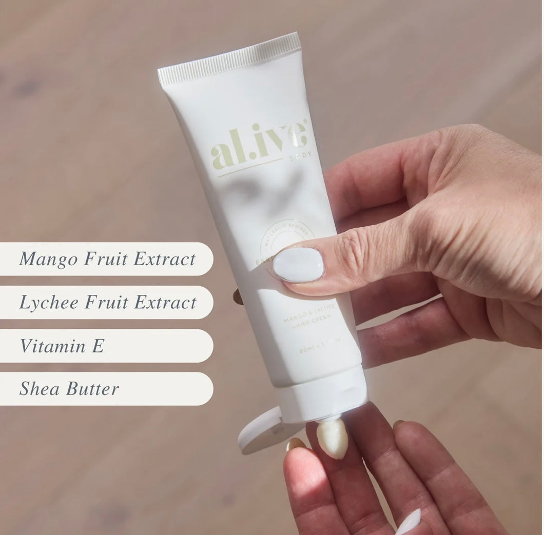 ALIVE BODY Hand Cream - Mango & Lychee