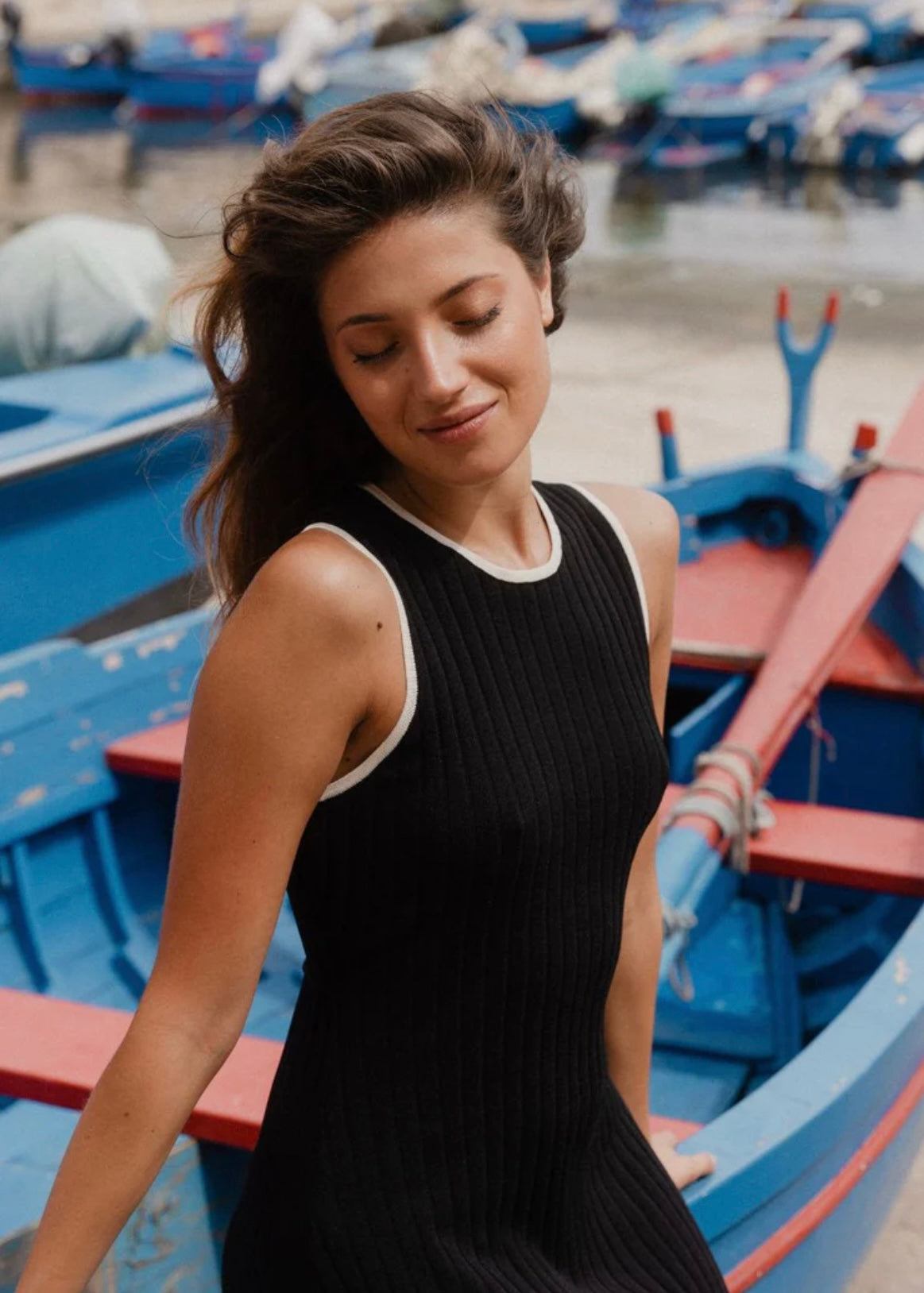 stories be told - Vanity Rib Sleeveless Knit Maxi Dress -