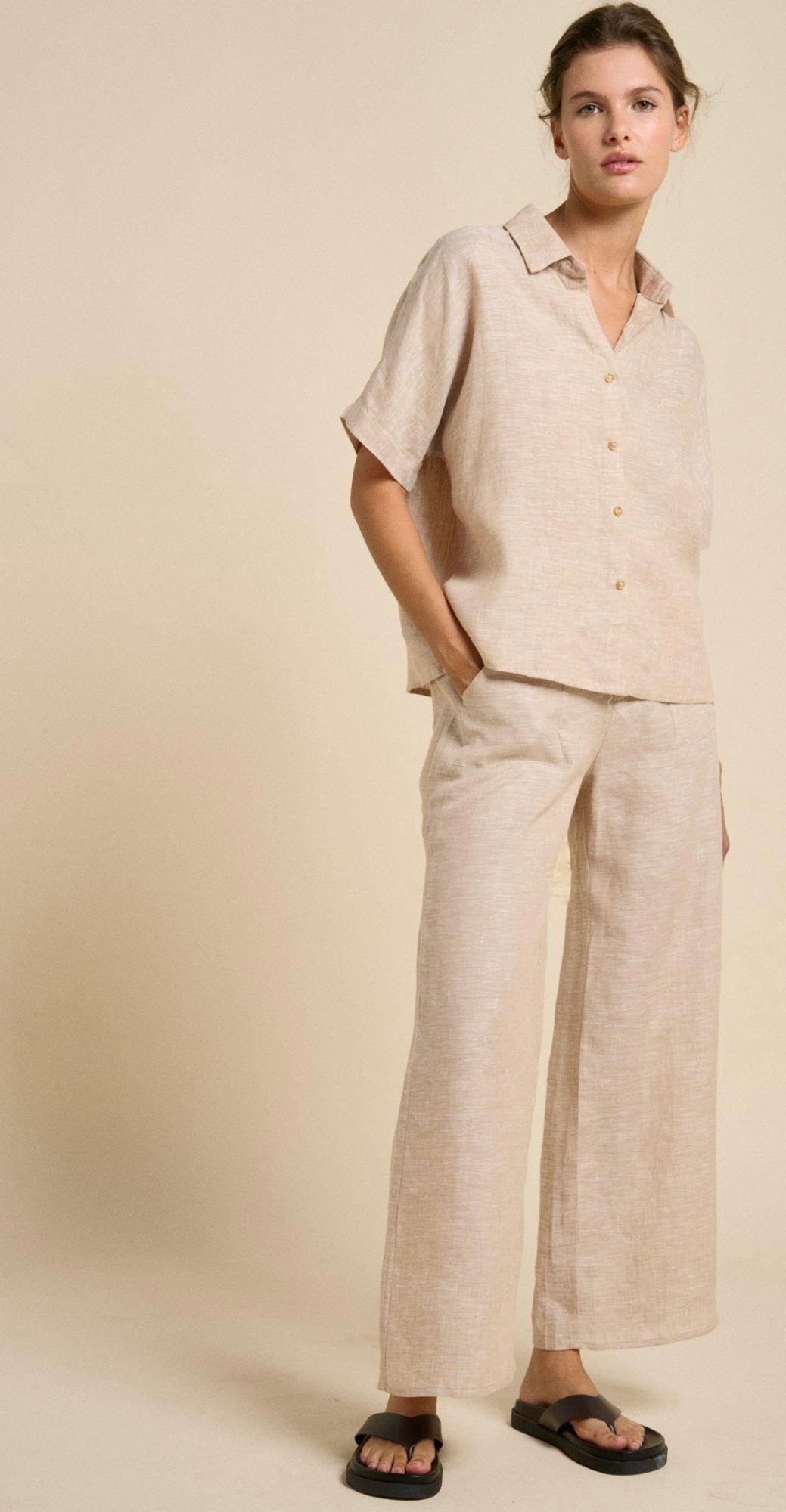 Little Lies Bondi Pant - natural