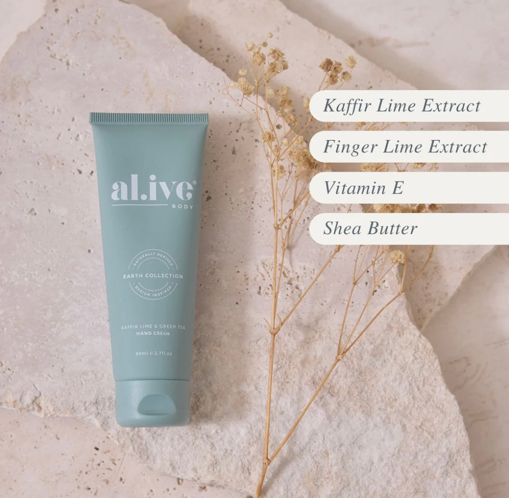 ALIVE BODY Hand Cream - Kaffir Lime & Green Tea