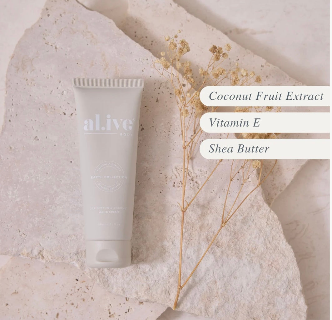 ALIVE BODY Hand Cream - Sea Cotton & Coconut