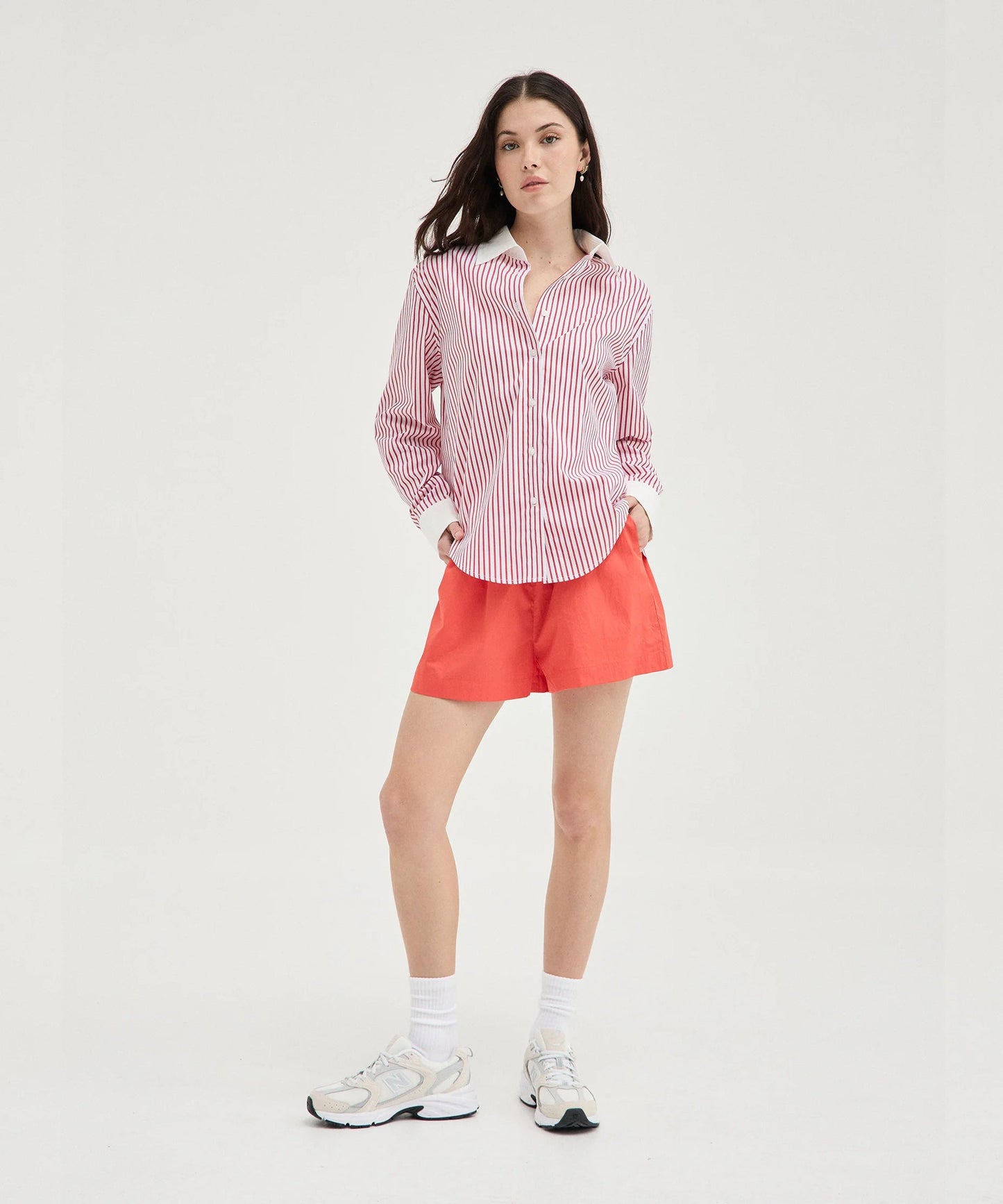 Holiday Shop Red Striped Shirt