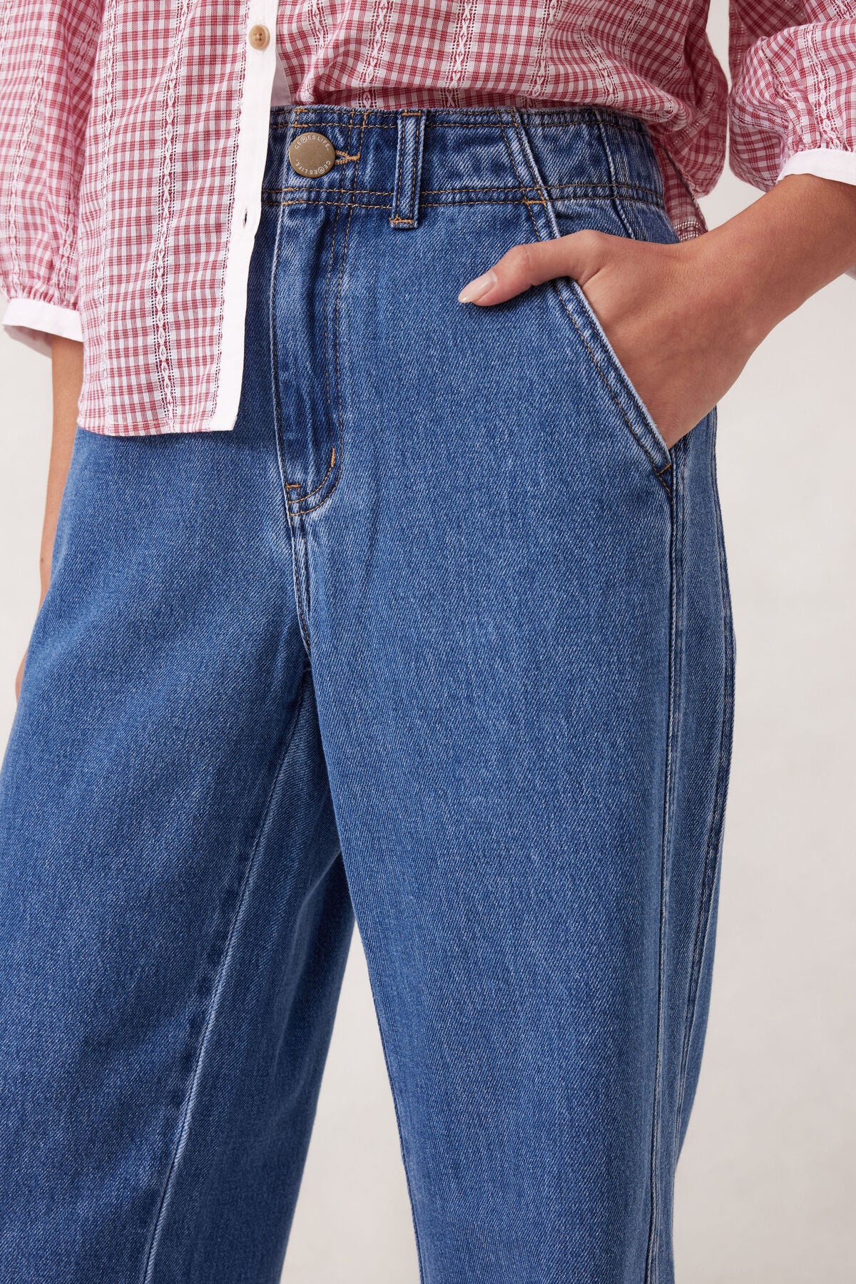Ceres Life Forward Seam Jean - mid indigo