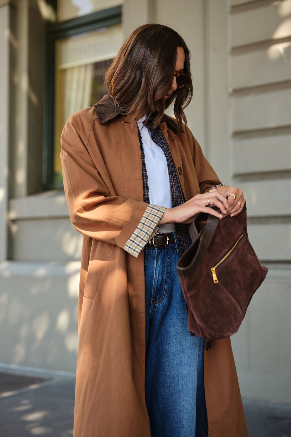 Ceres Ash Coat - toffee choc collar