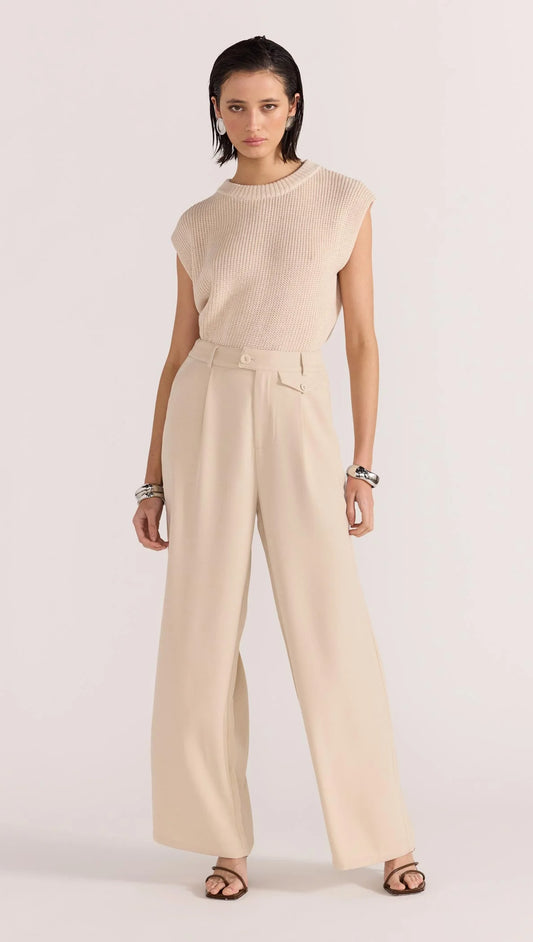 Staple the Label Hayden Wide Leg Pants - beige