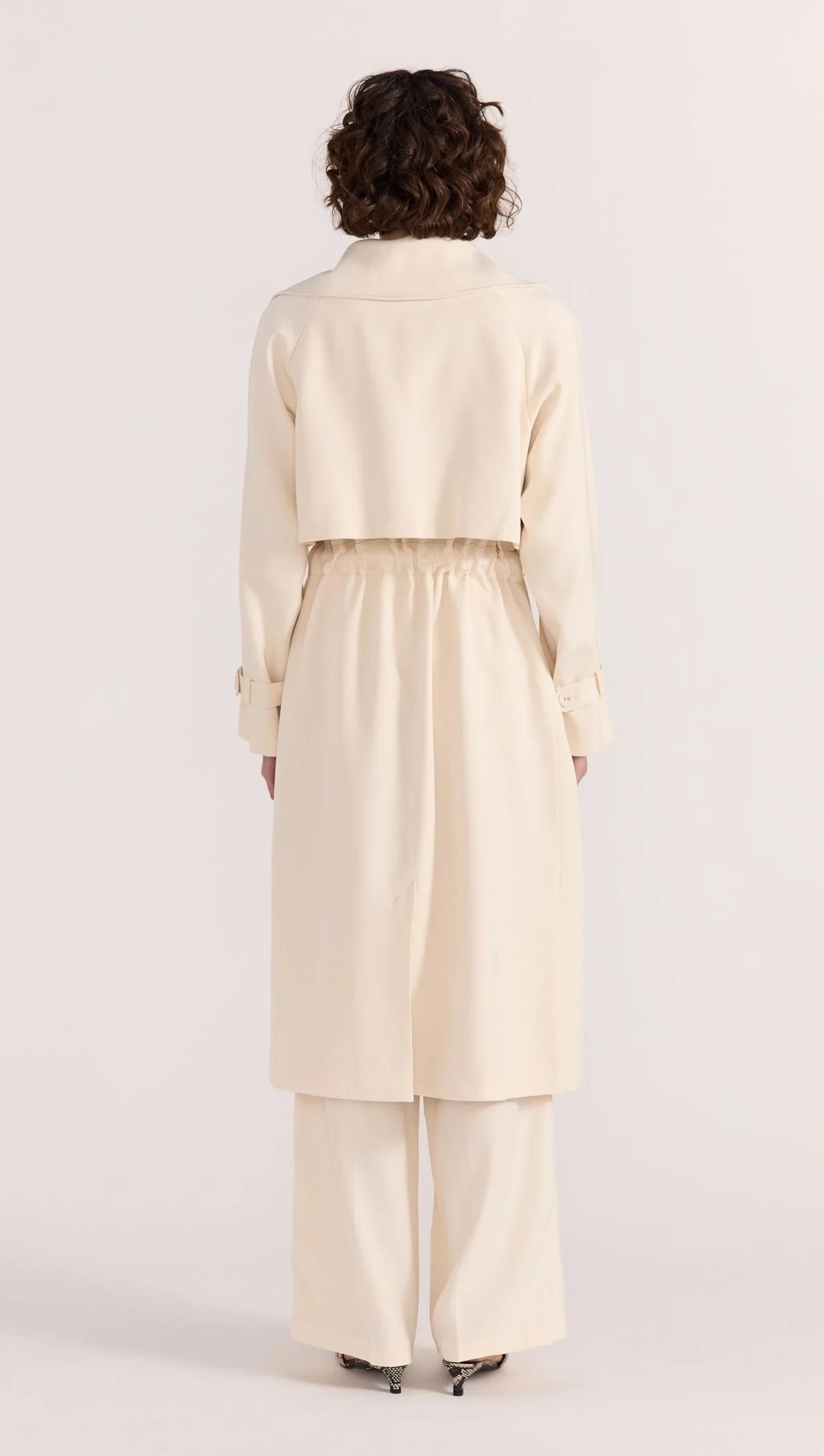 Staple the Label Sabine Trench Coat - cream