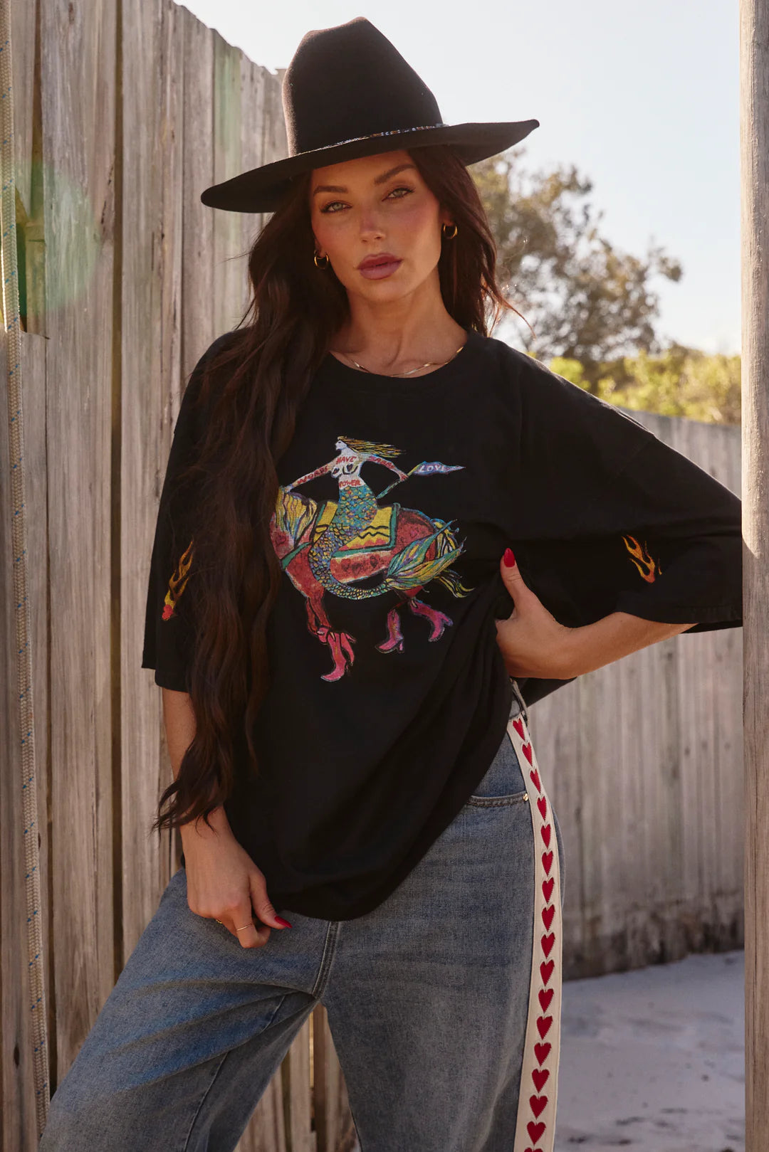 Sabbi The Raving Hearts Denim Jeans