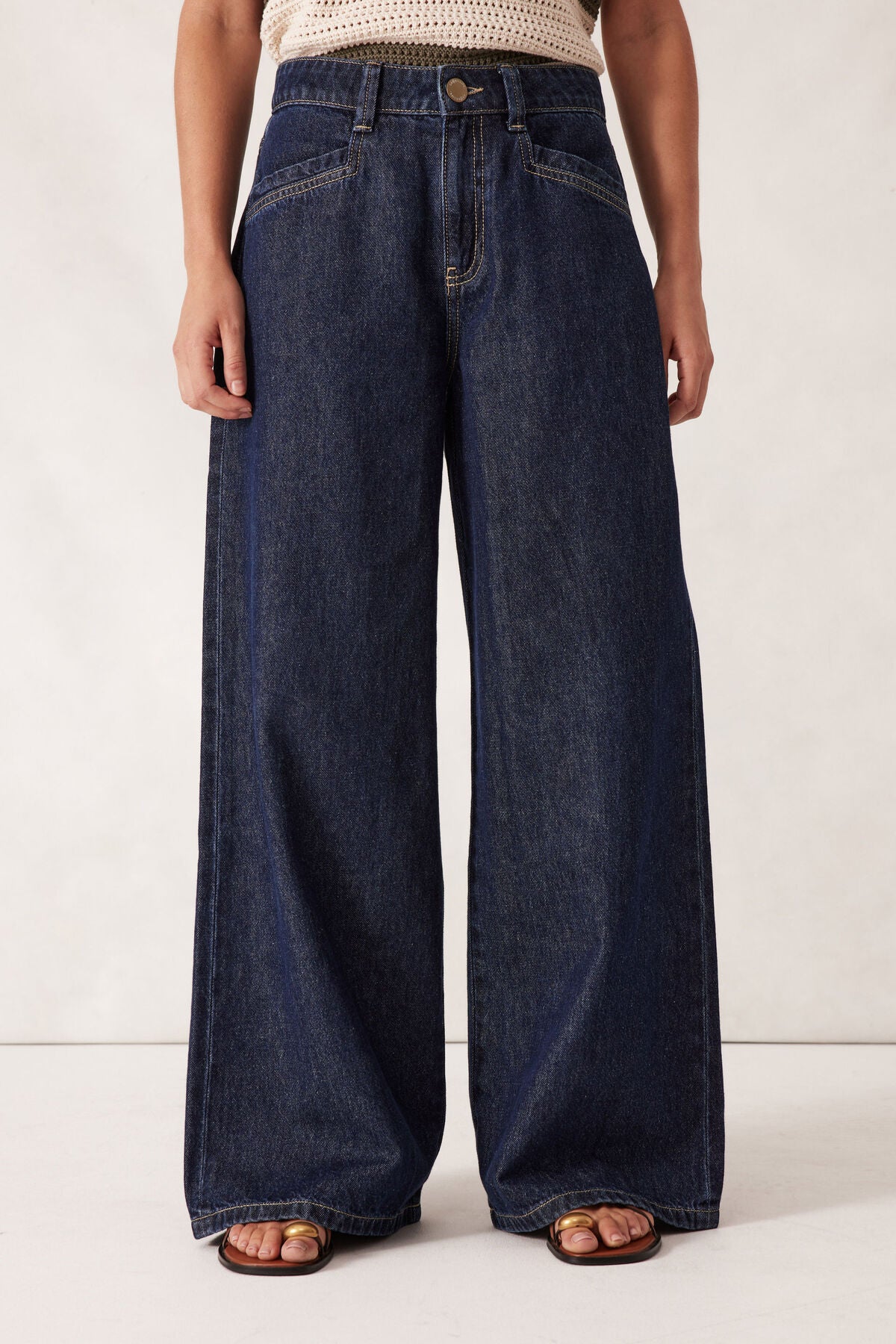 Ceres Drew Soft Wide Jean - midnight