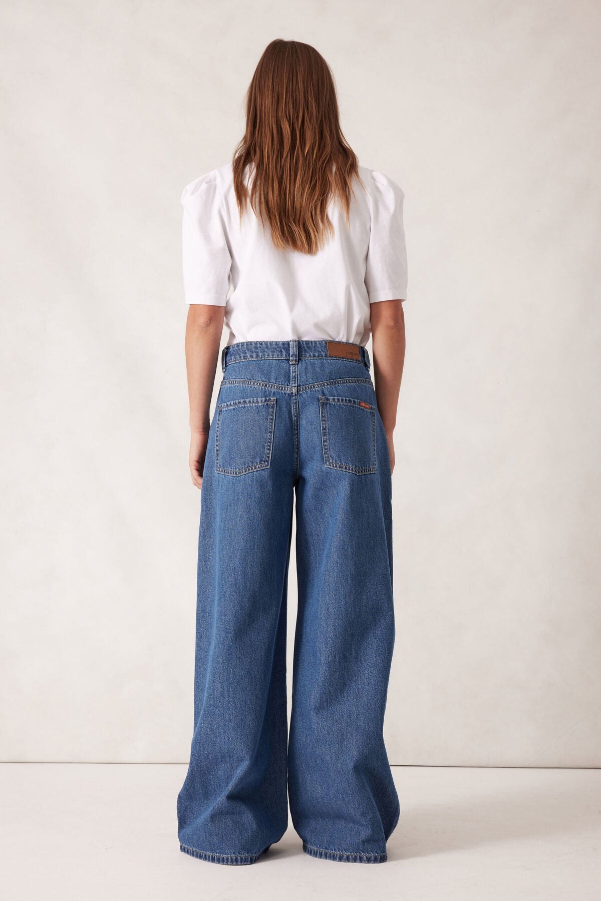 Ceres Drew Soft Wide Jean - mid indigo