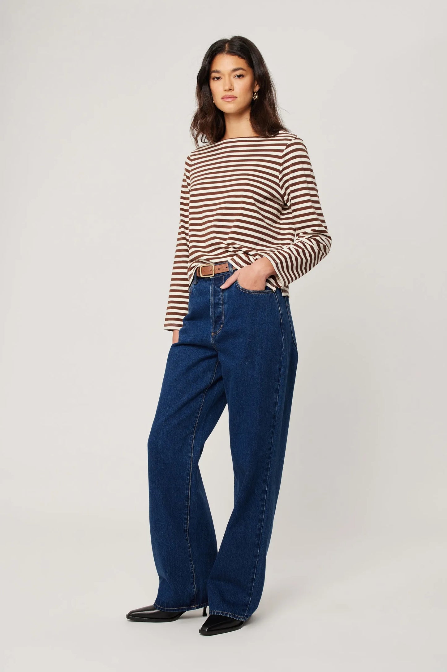 ROLLA’S Classic Sailor Tee - nutmeg