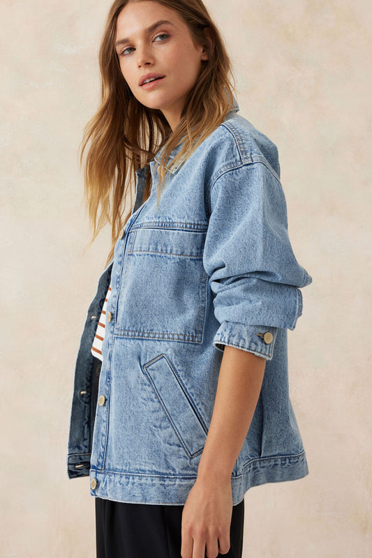Ceres Life Essential Denim Jacket - Vintage Blue