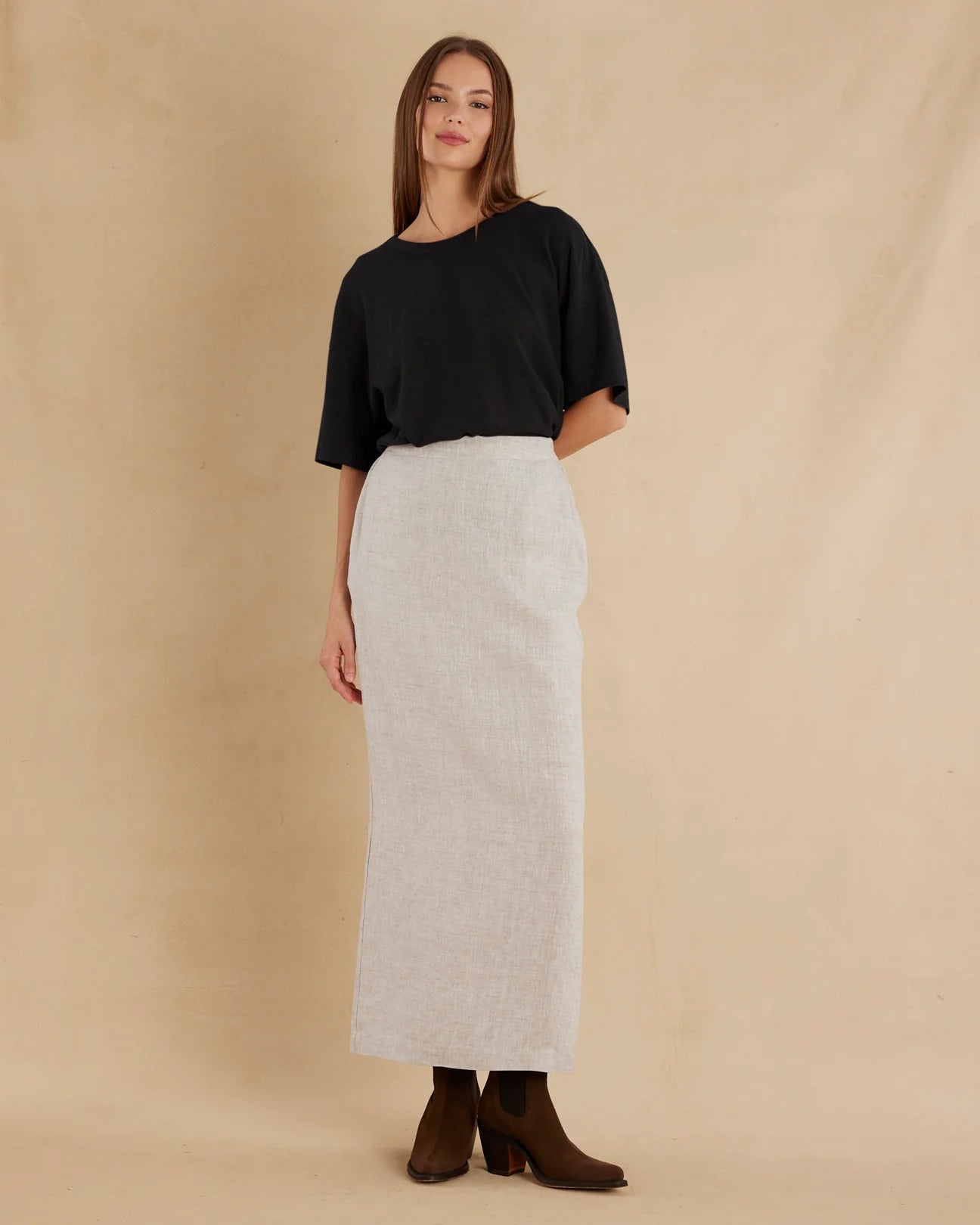 AMELIUS Bondi Crew Neck Tee Black