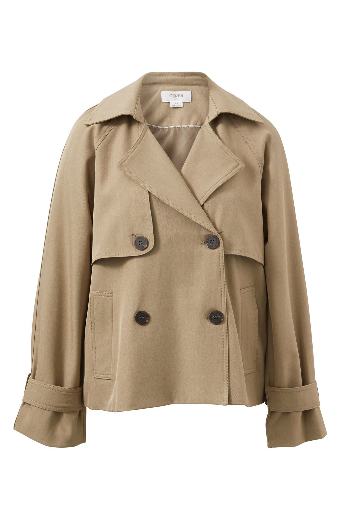 Ceres Short Trench Coat - taupe