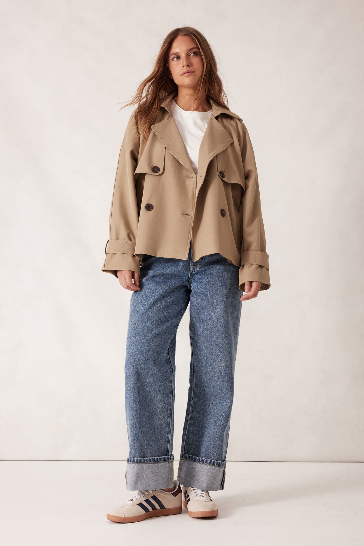 Ceres Short Trench Coat - taupe