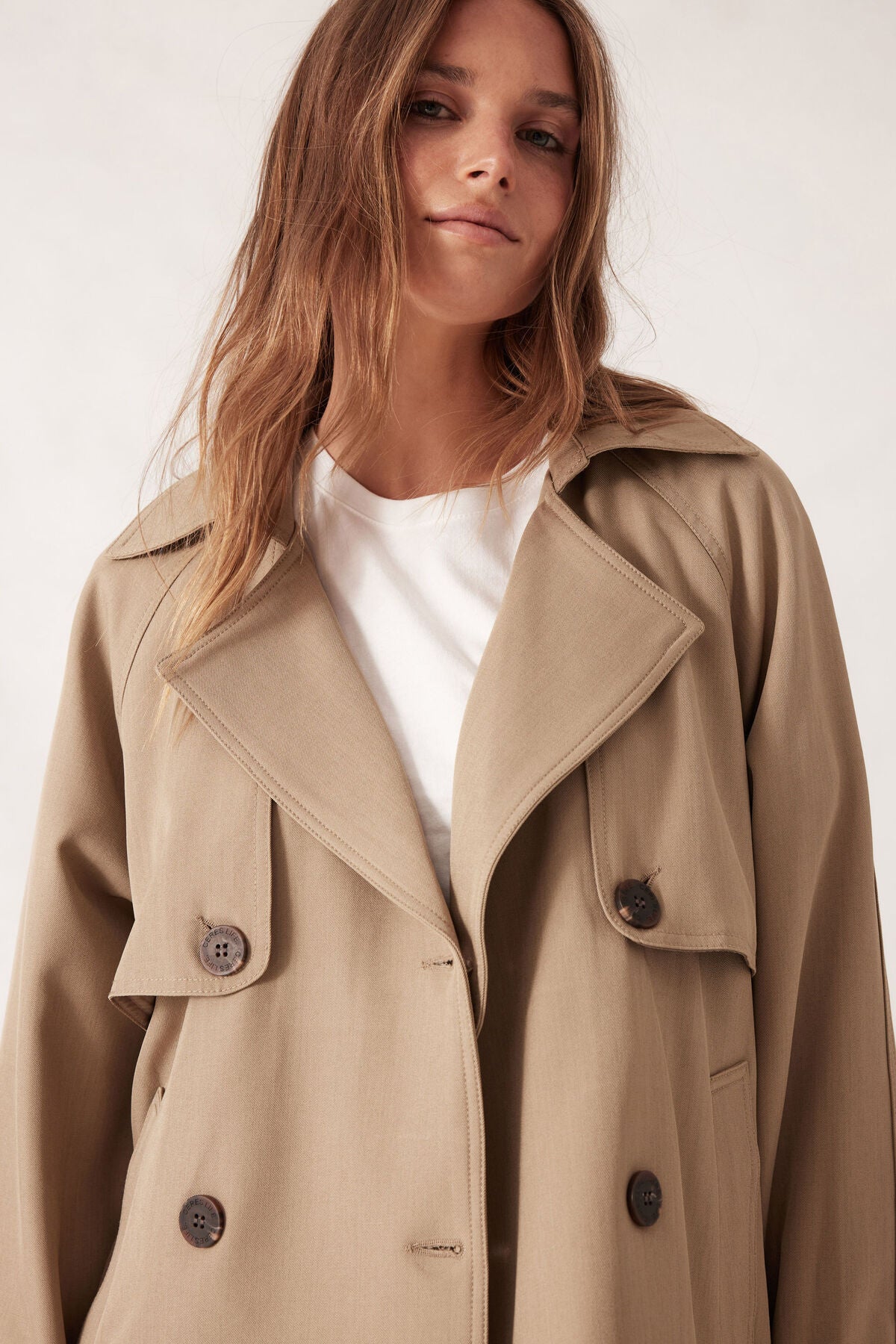 Ceres Short Trench Coat - taupe