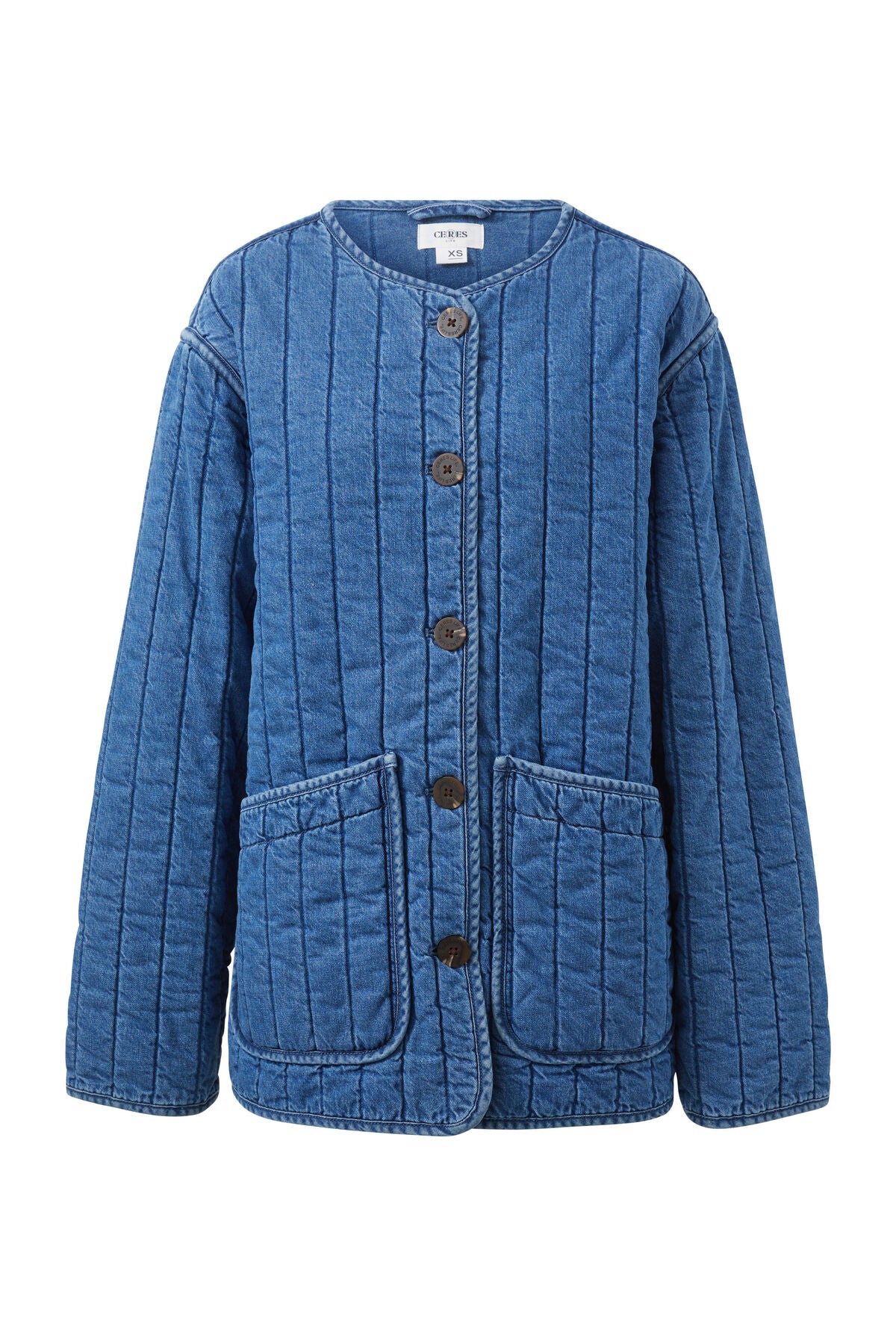 Ceres Life Comfy Quilted Jacket - fresh indigo