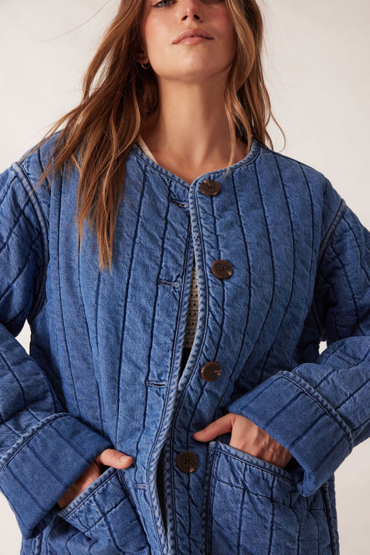Ceres Life Comfy Quilted Jacket - fresh indigo