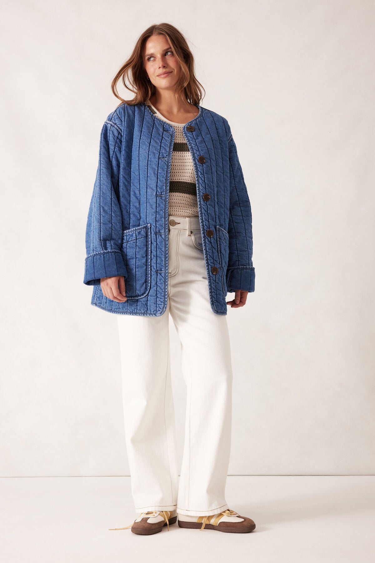 Ceres Life Comfy Quilted Jacket - fresh indigo