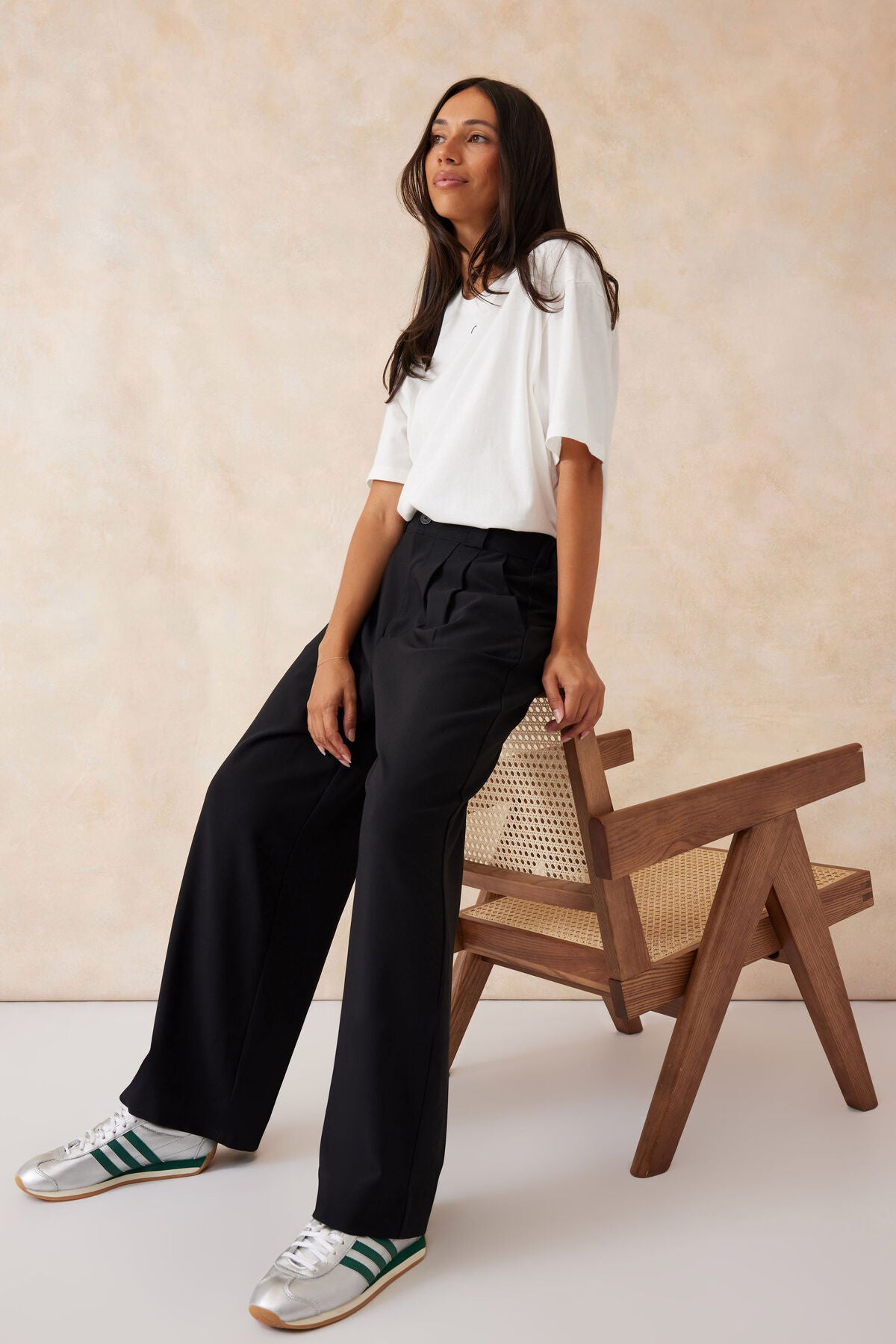 Ceres Life Pleat Front Pant - Black