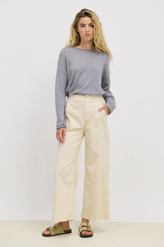 Little Lies Corduroy Pants - vanilla