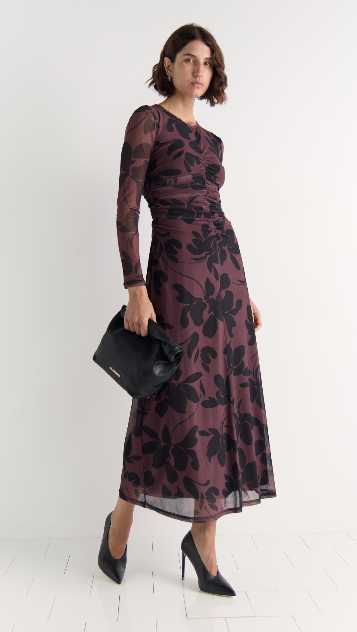 Staple the Label Olina Mesh Midi Dress