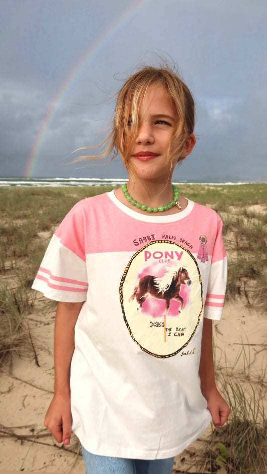Sabbi The Kids Pony Club  Tee - pink