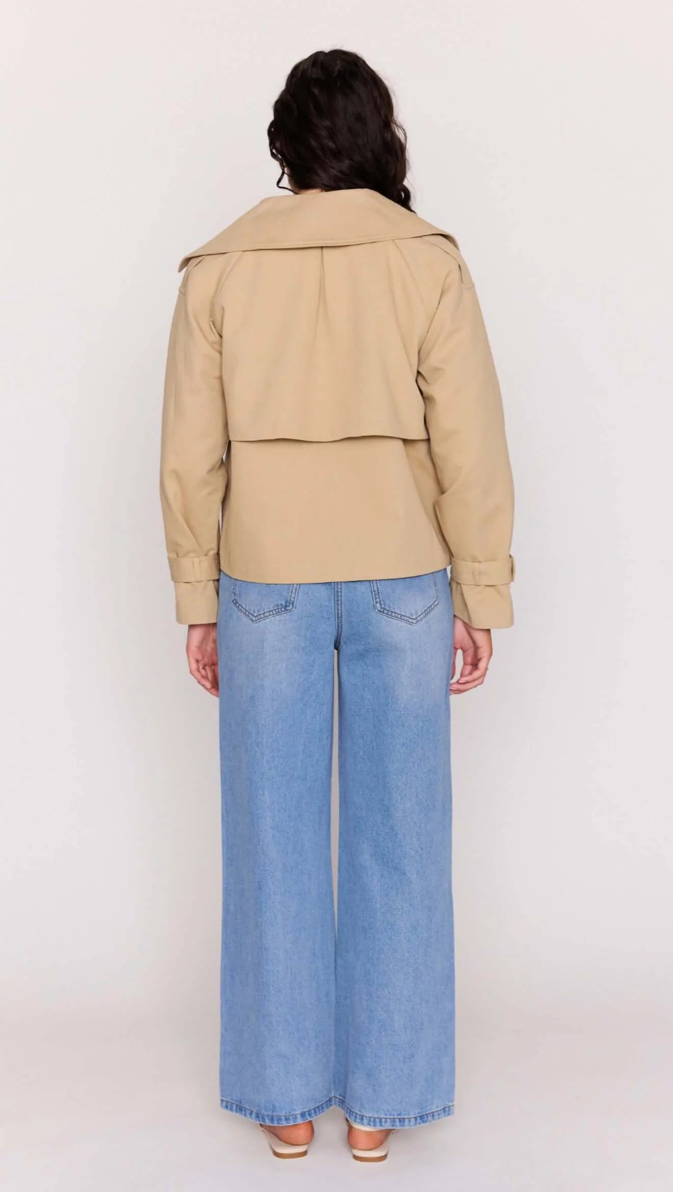 MINKPINK Ava Cropped Trench - taupe