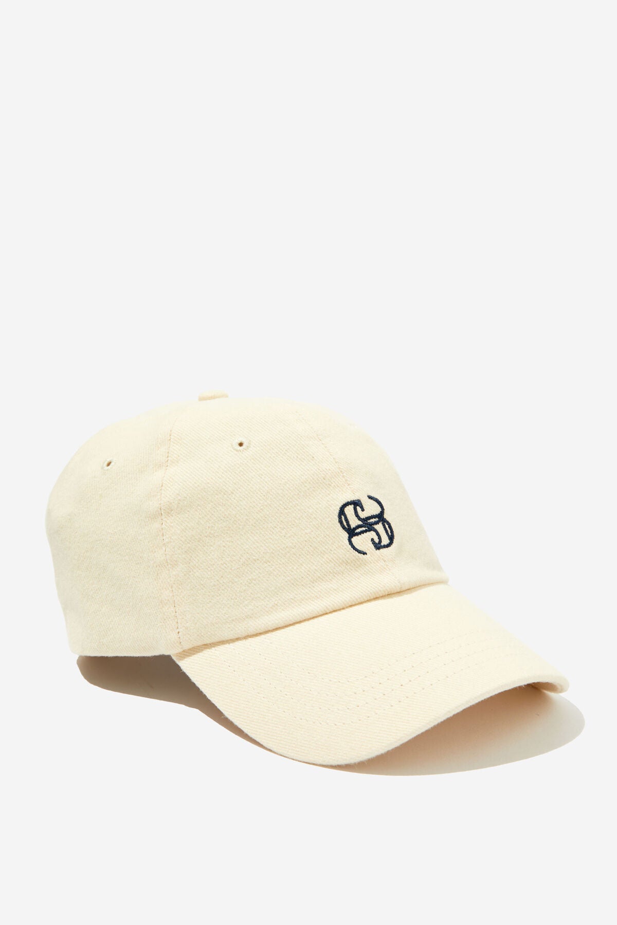 Ceres Life Monogram Cap - ecru/navy stitch One Size