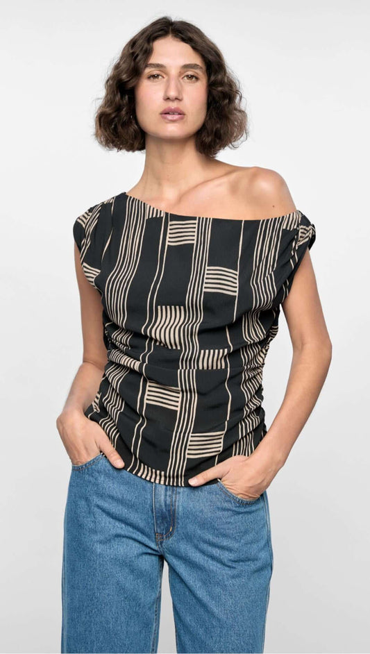 Staple the Label Marina Asymmetrical Top