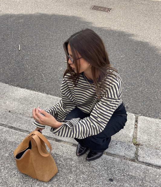 Little Lies Athena Stripe L/S Basic - black stripe