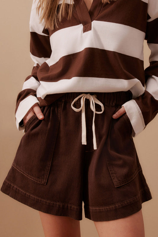 Ceres Darcy Relaxed Every Day Short - chocolate