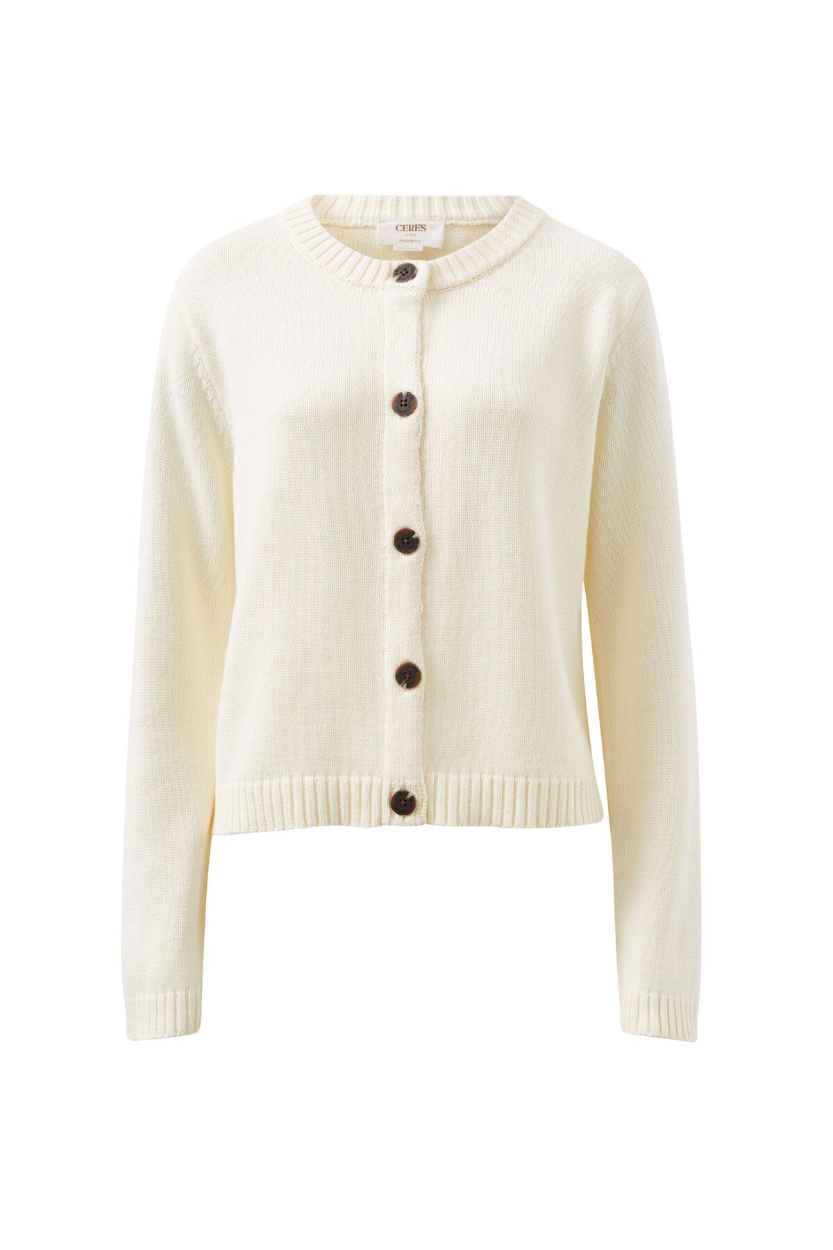 Ceres Nelly Longsleeve Knit Cardi - eggshell
