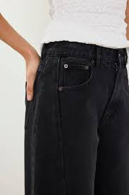 Among the Brave Varsity Forward Seam Barrel Jean - black wash