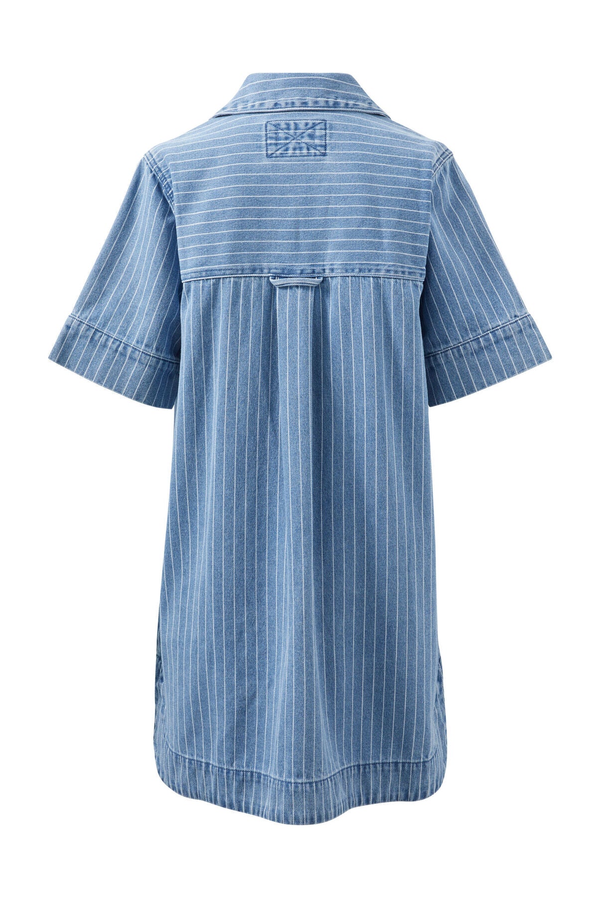 Ceres Sammy Relaxed Shirt Dress - indigo stripe