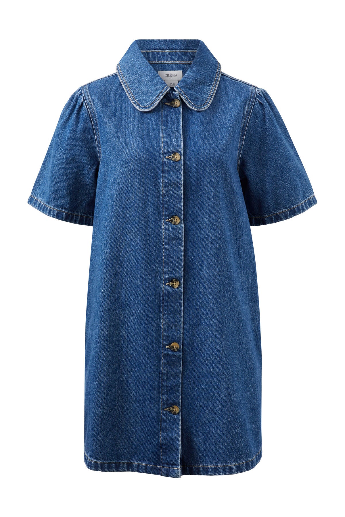 Ceres Sienna Denim Dress - fresh indigo
