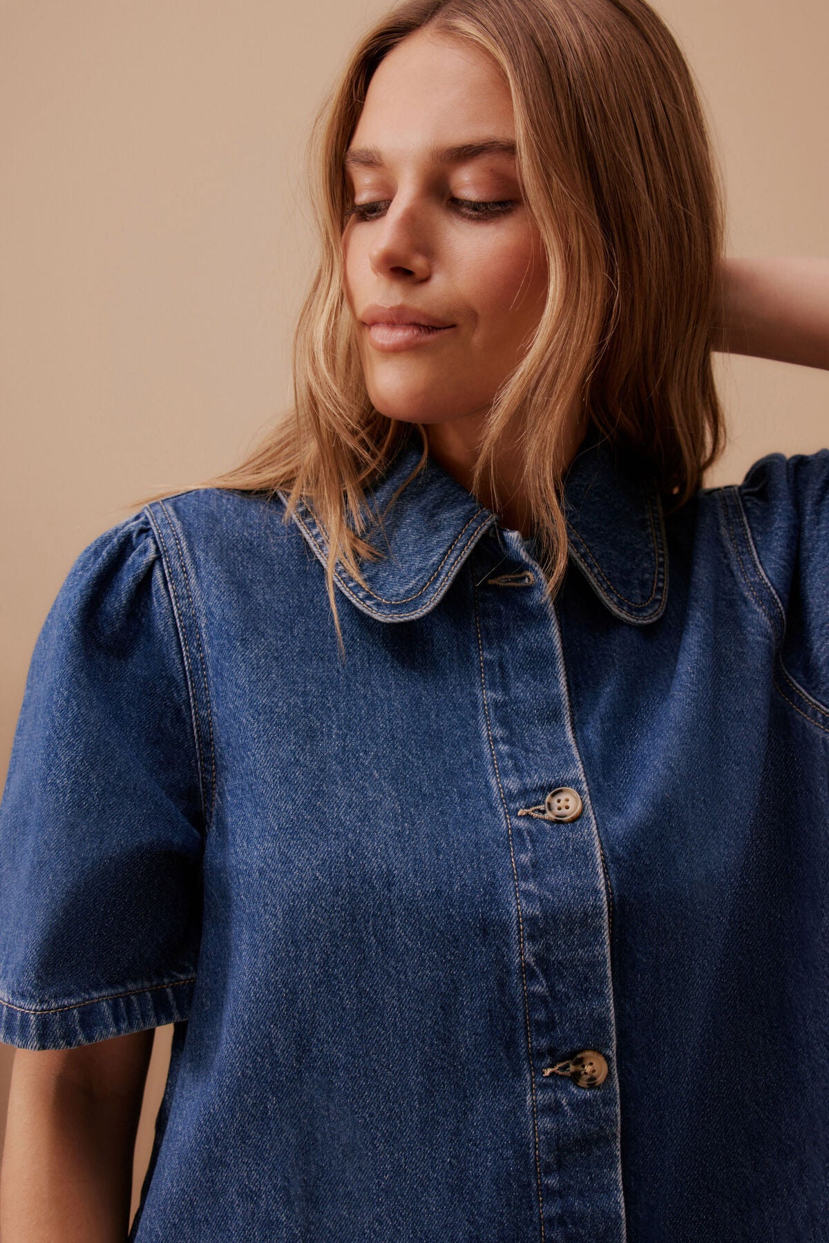 Ceres Sienna Denim Dress - fresh indigo
