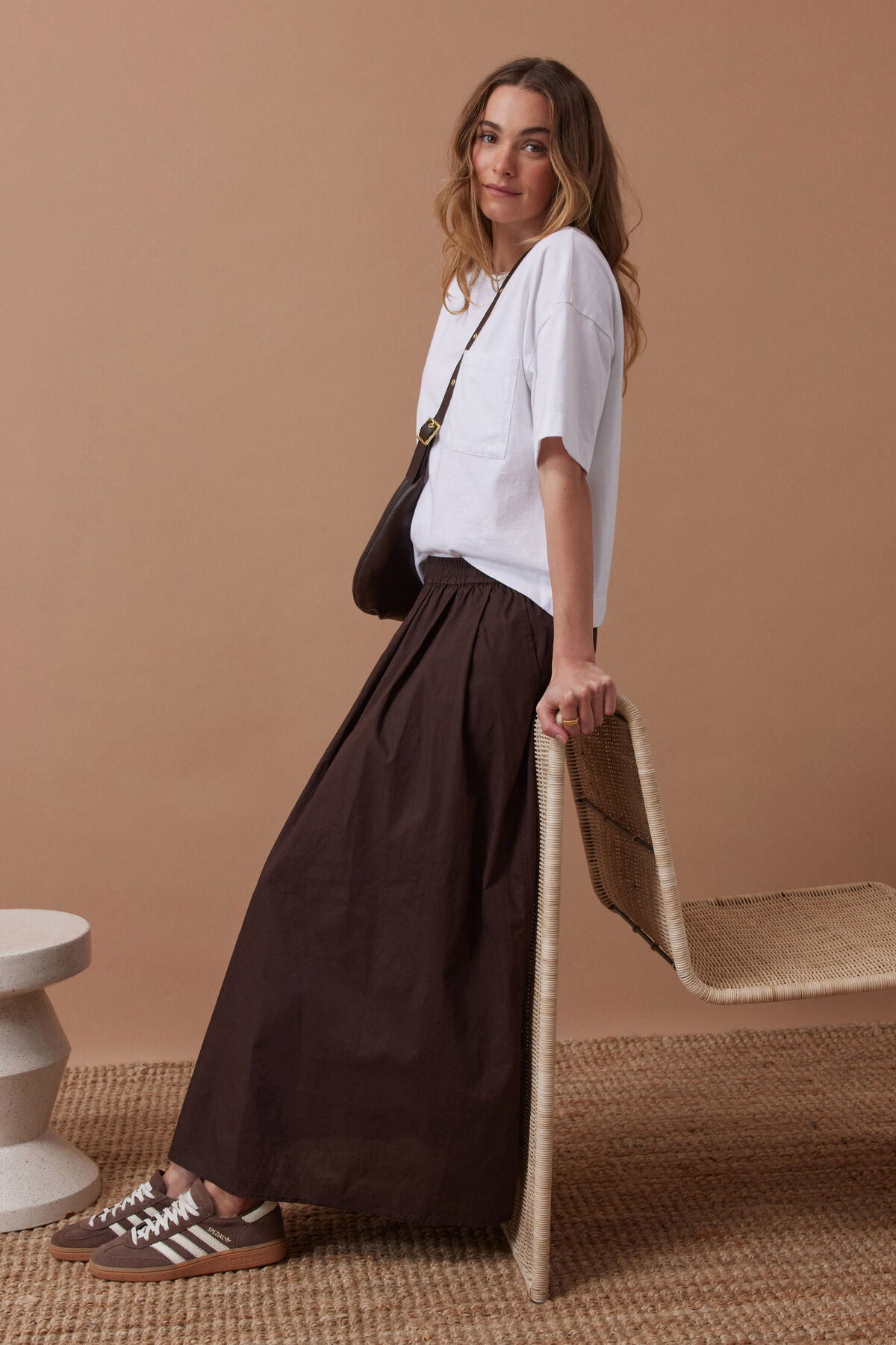 Ceres Florence Maxi Skirt - chocolate