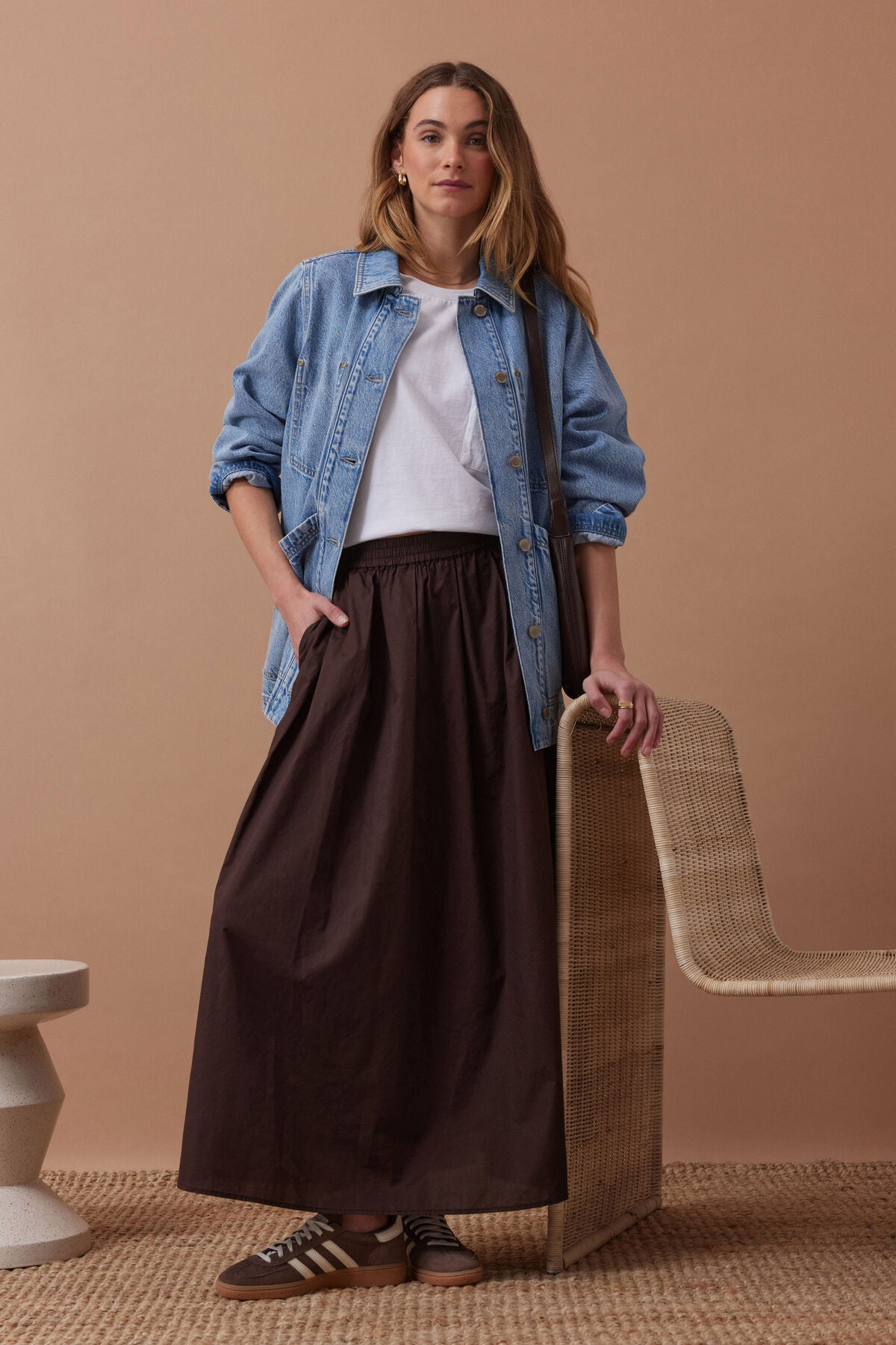 Ceres Florence Maxi Skirt - chocolate