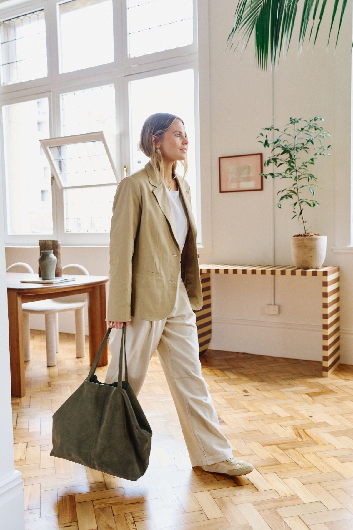 Ceres Aggie Boxy Blazer - summer taupe