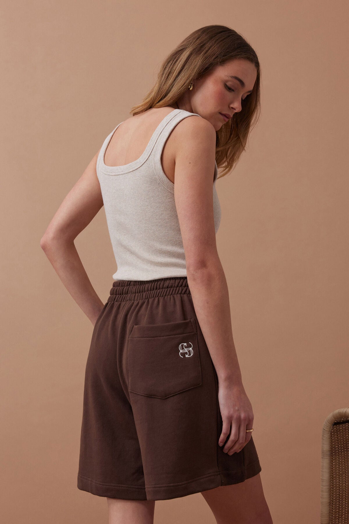 Ceres Lulu Reverse Panel Short - chocolate