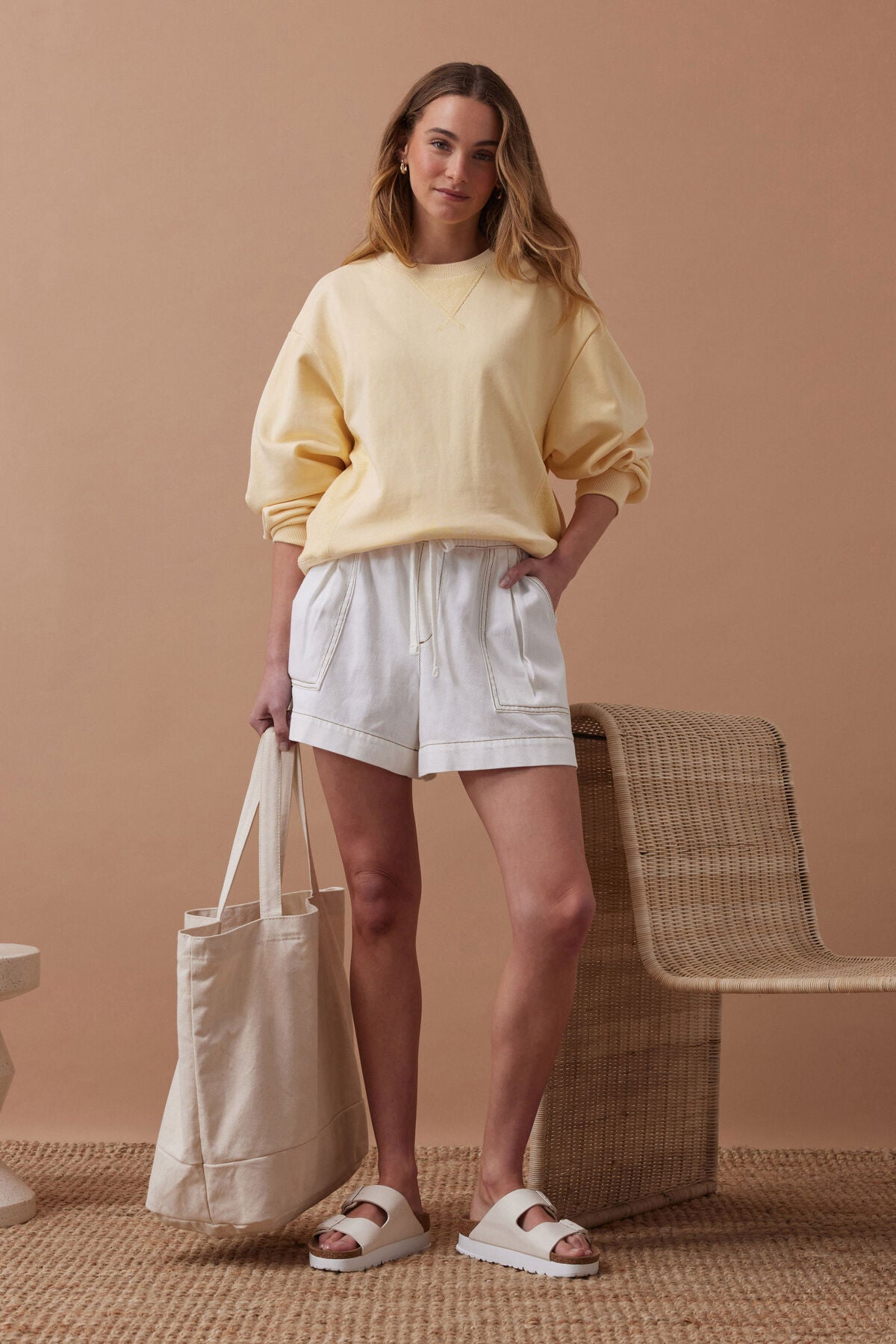 Ceres Ruby Reverse Panel Crew - sunny yellow