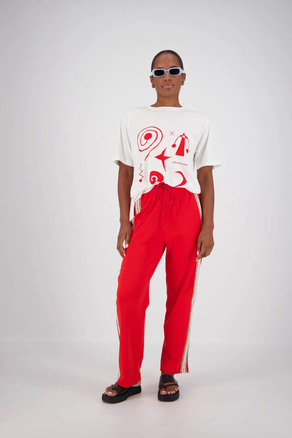 Jasmine Alexa Panarea TrackPant - Red