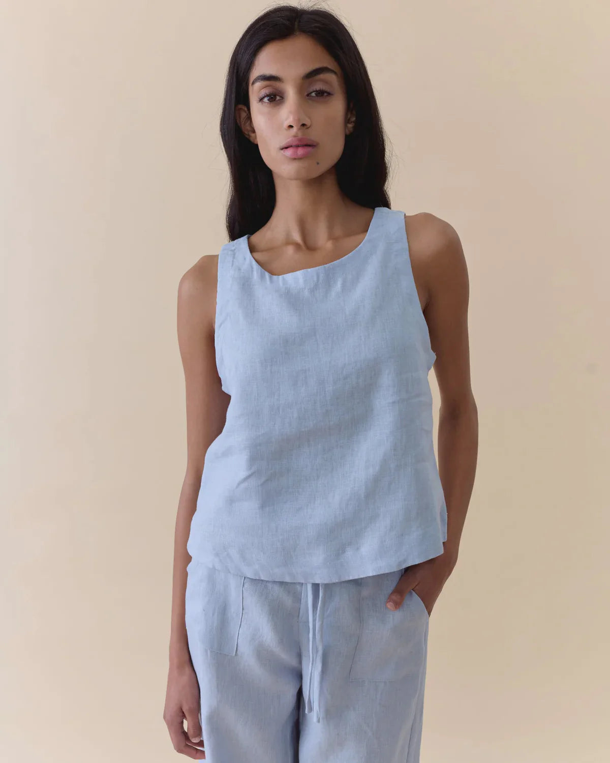 Little Lies Jude Top - cornflower blue