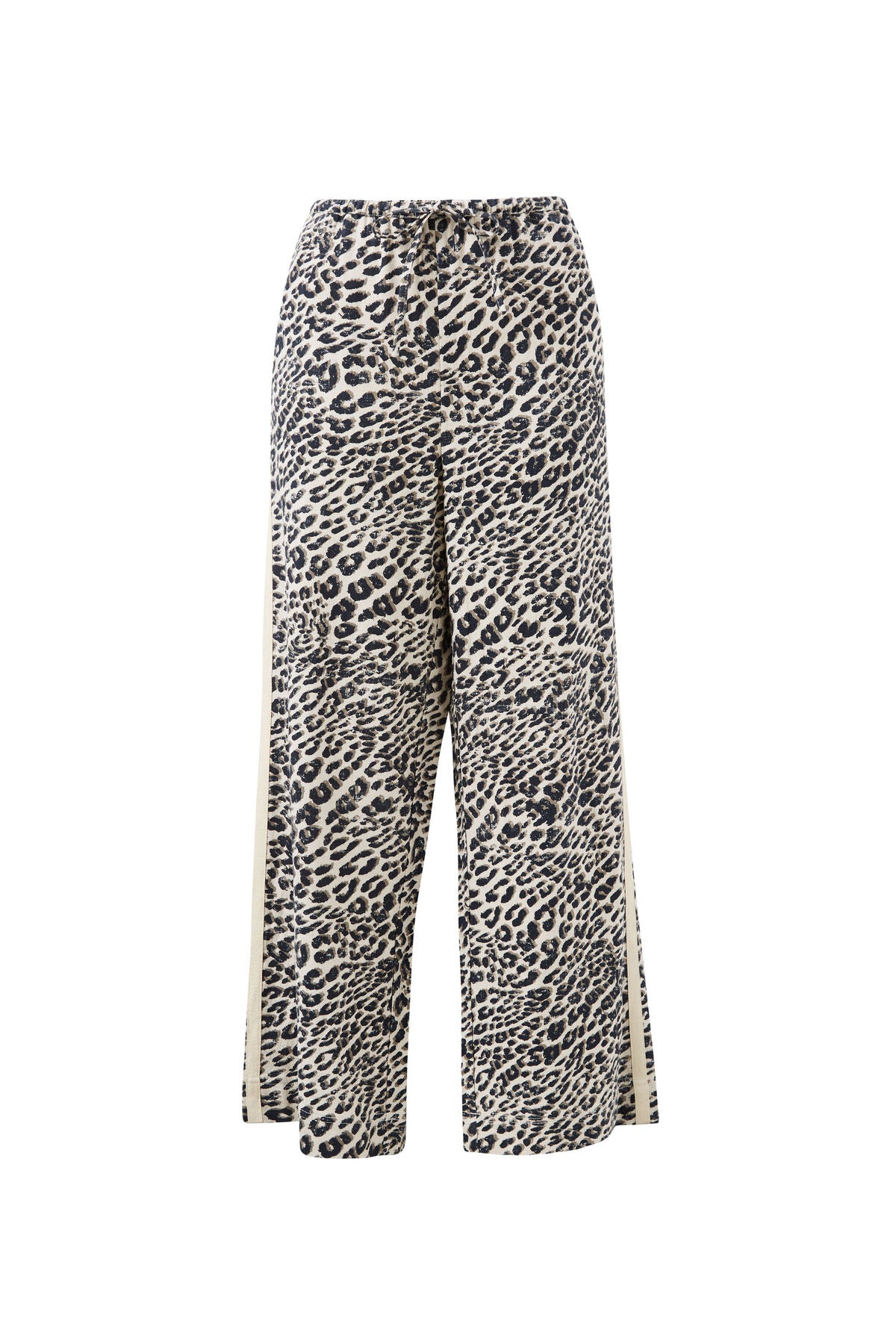 Ceres Life Relaxed Drawstring Pant - linen leopard blend