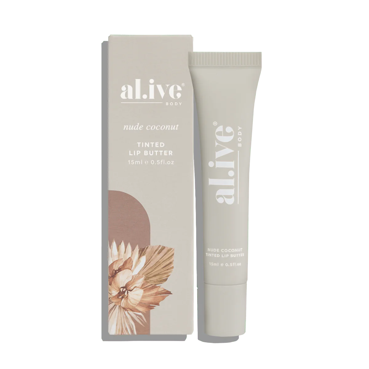 Alive Body Tinted Lip Butter - Nude Coconut