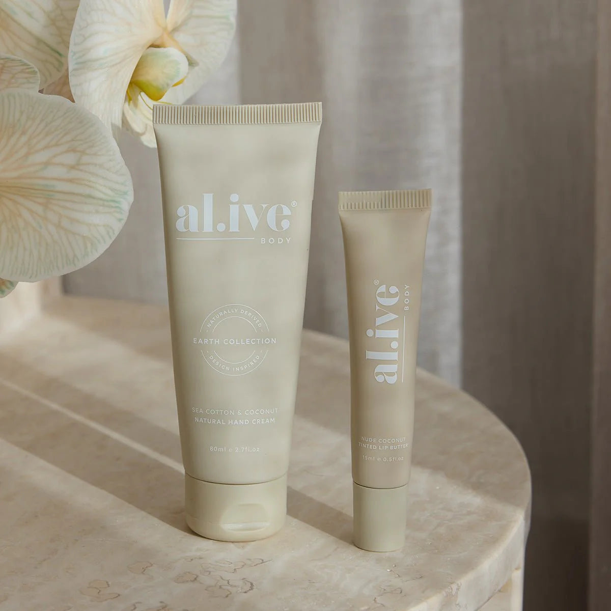 Alive Body Tinted Lip Butter - Nude Coconut